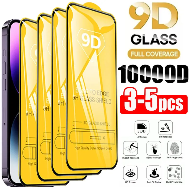 9D Tempered Glass Screen Protector iPhone