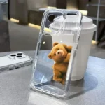 Cartoon Bear Transparent iPhone Case