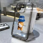 Cartoon Bear Transparent iPhone Case