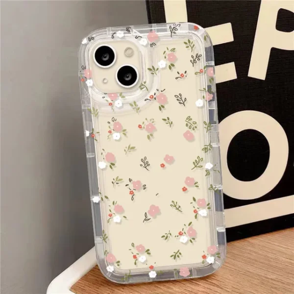 Clear Flower iPhone Case