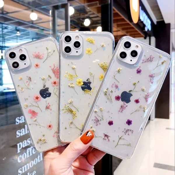 Dry Flower Transparent iPhone Case