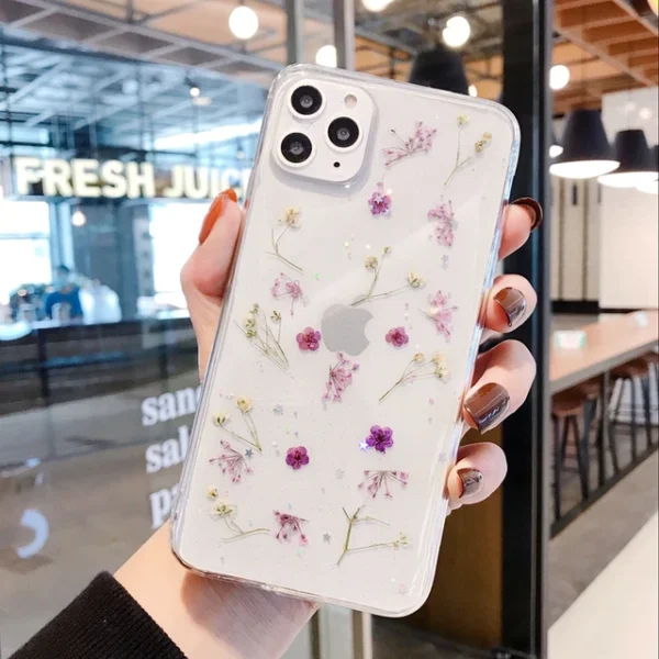 Dry Flower Transparent iPhone Case