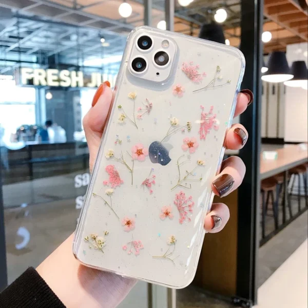 Dry Flower Transparent iPhone Case