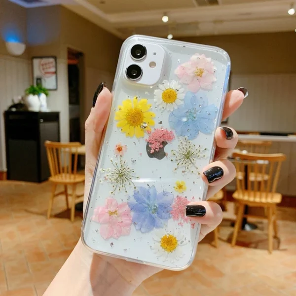 Dry Flower Transparent iPhone Case