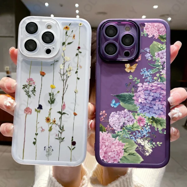 Flower Soft Silicone iPhone Case