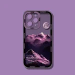 INS Purple Blue Sunset Snow Mountain iPhone Case