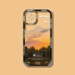 INS Purple Blue Sunset Snow Mountain iPhone Case