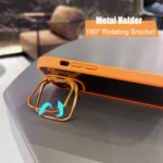 Lens Metal Ring Stand Phone Case for iPhone