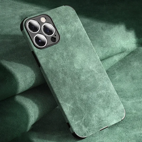 Luxury Lambskin Leather iPhone Case