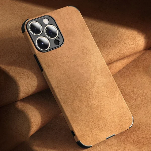 Luxury Lambskin Leather iPhone Case