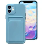 Luxury Liquid Silicone Card Holder Wallet Case iPhone