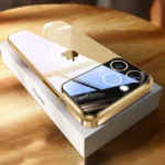 Luxury Plating Clear Hard PC Glass Lens Camera Case for iPhone