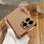 Luxury Shockproof Lambskin Leather Phone Case