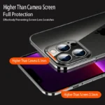 Slim and Stylish: Luxury Transparent Hard PC iPhone Cover