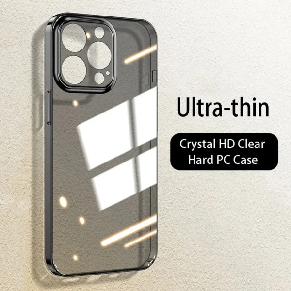 Luxury Transparent Hard PC iPhone Cover