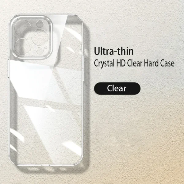 Slim and Stylish: Luxury Transparent Hard PC iPhone Cover