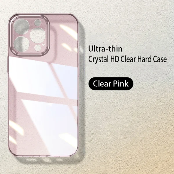 Slim and Stylish: Luxury Transparent Hard PC iPhone Cover