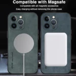 Magnetic Magsafe Leather iPhone Case