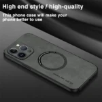 Magnetic Magsafe Leather iPhone Case