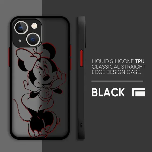 Disney Mickey Minnie Mouse Print Bumper Luxury iPhone Cover