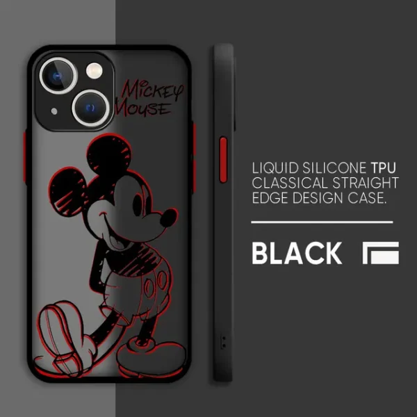 Disney Mickey Minnie Mouse Print Bumper Luxury iPhone Cover