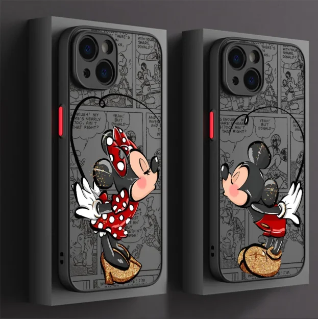 Mickey Minnie Love Matte iPhone Cases