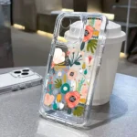 Floral Fusion iPhone Clear Soft Case