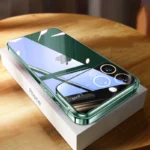 Luxury Plating Clear Hard PC Glass Lens Camera Case for iPhone