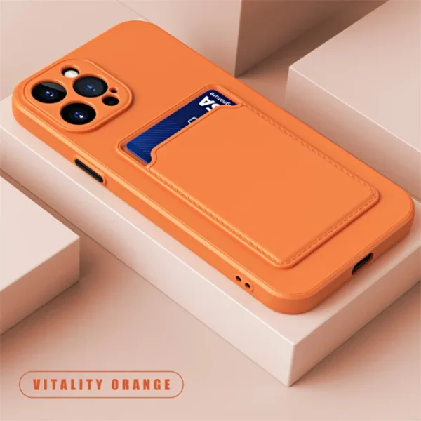 Silicone Wallet Phone Case iPhone