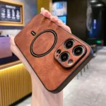 Wireless Charge Leather iPhone Case