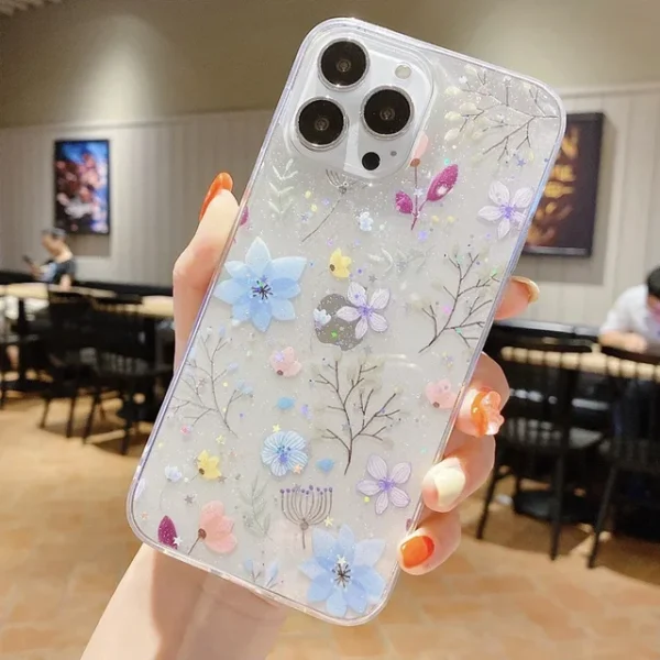 Cute Real Dry Flower iPhone Case