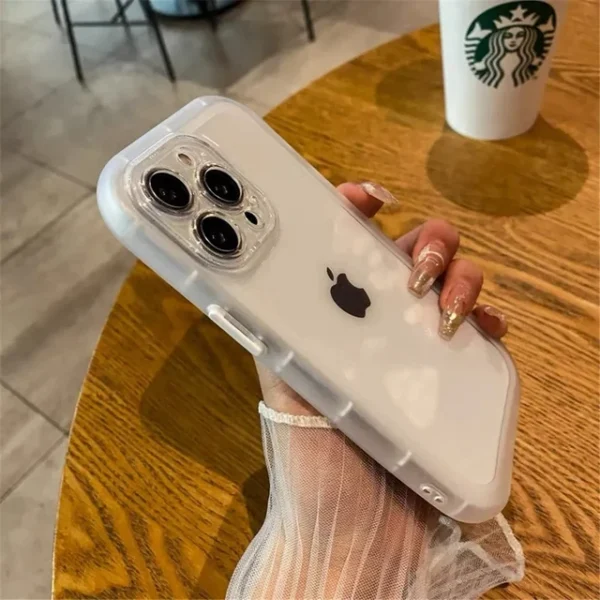 Shockproof Silicone Bumper Clear iPhone Case